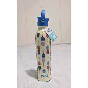 Swig Life Pickleball Water Bottle 26 oz Insulated Stainless Steel Flip Lid NWT